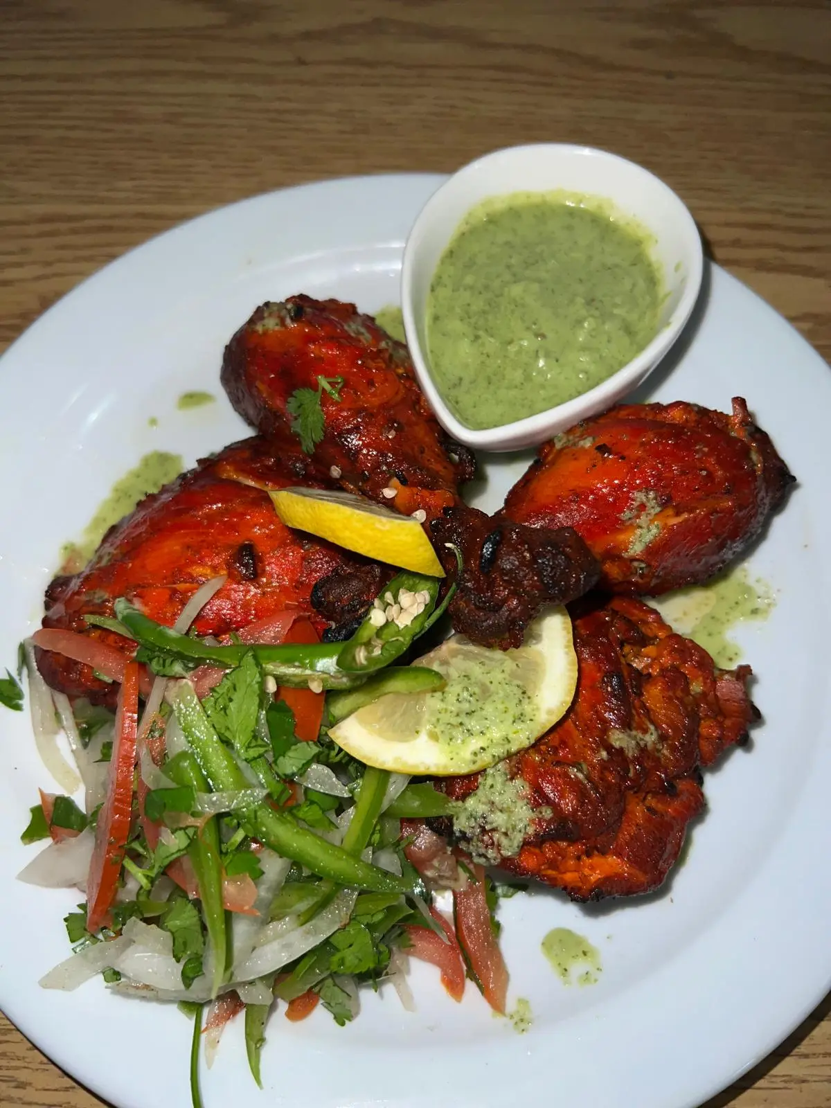 Tandoori Chicken - Signature Indian dish at Chatters Cafe Stony Plain